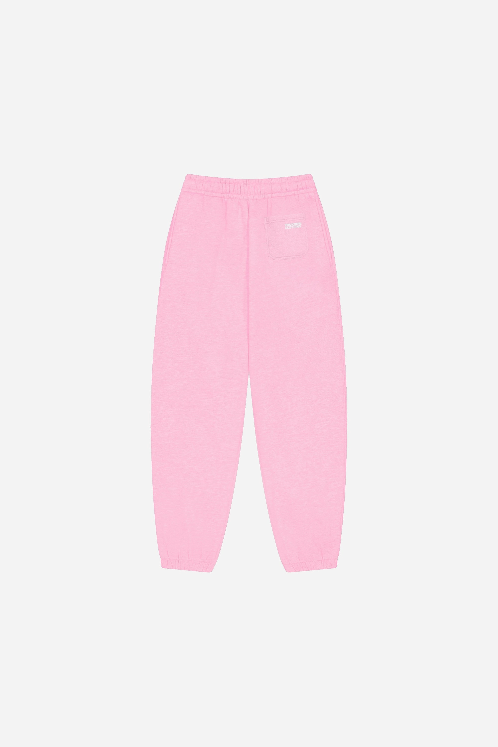 BLOCK CUFFED SWEATPANTS | Pink Quality Material Detachable belt