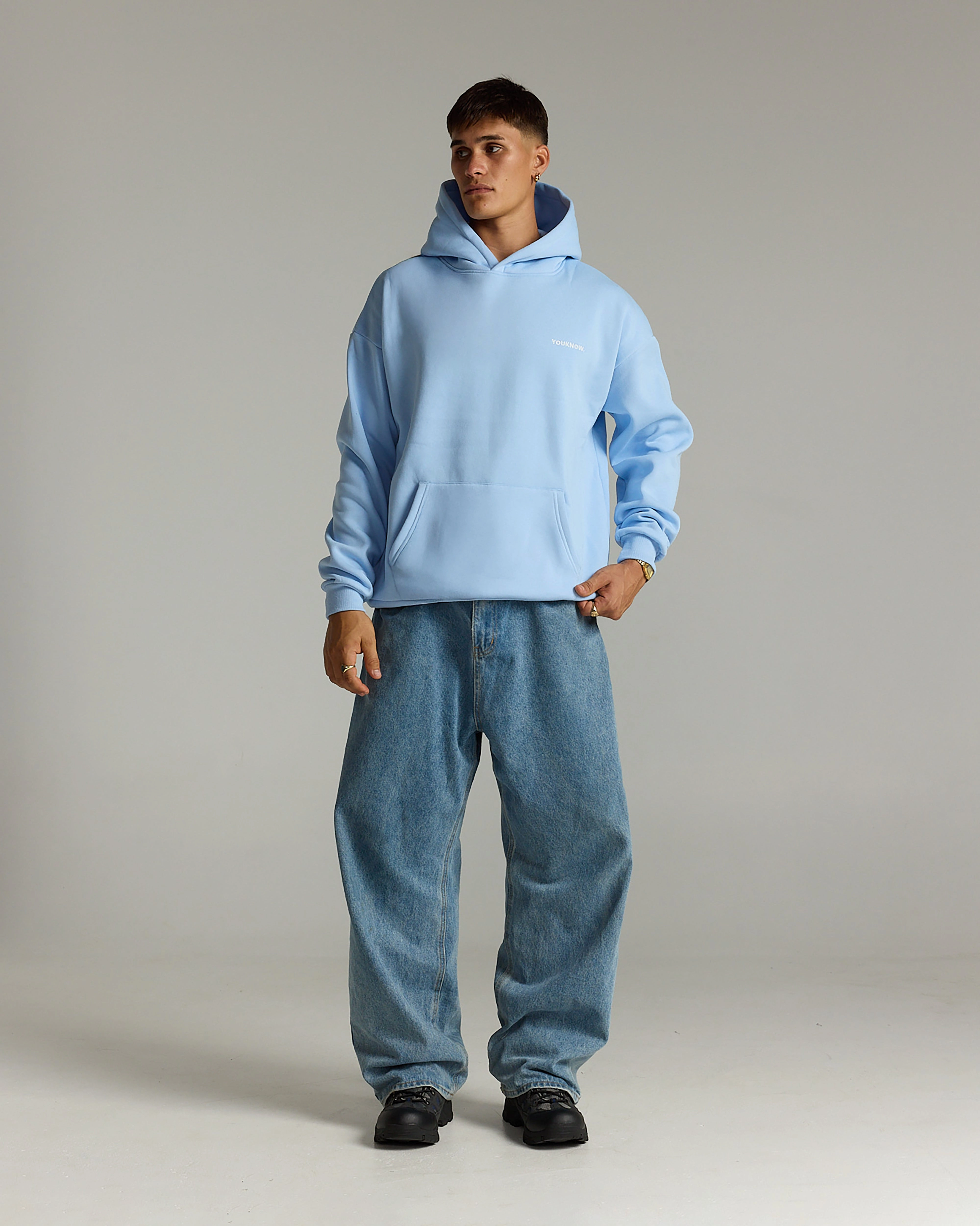 Core Standard Hoodie | Baby Blue Personalized Style Instant Sellout