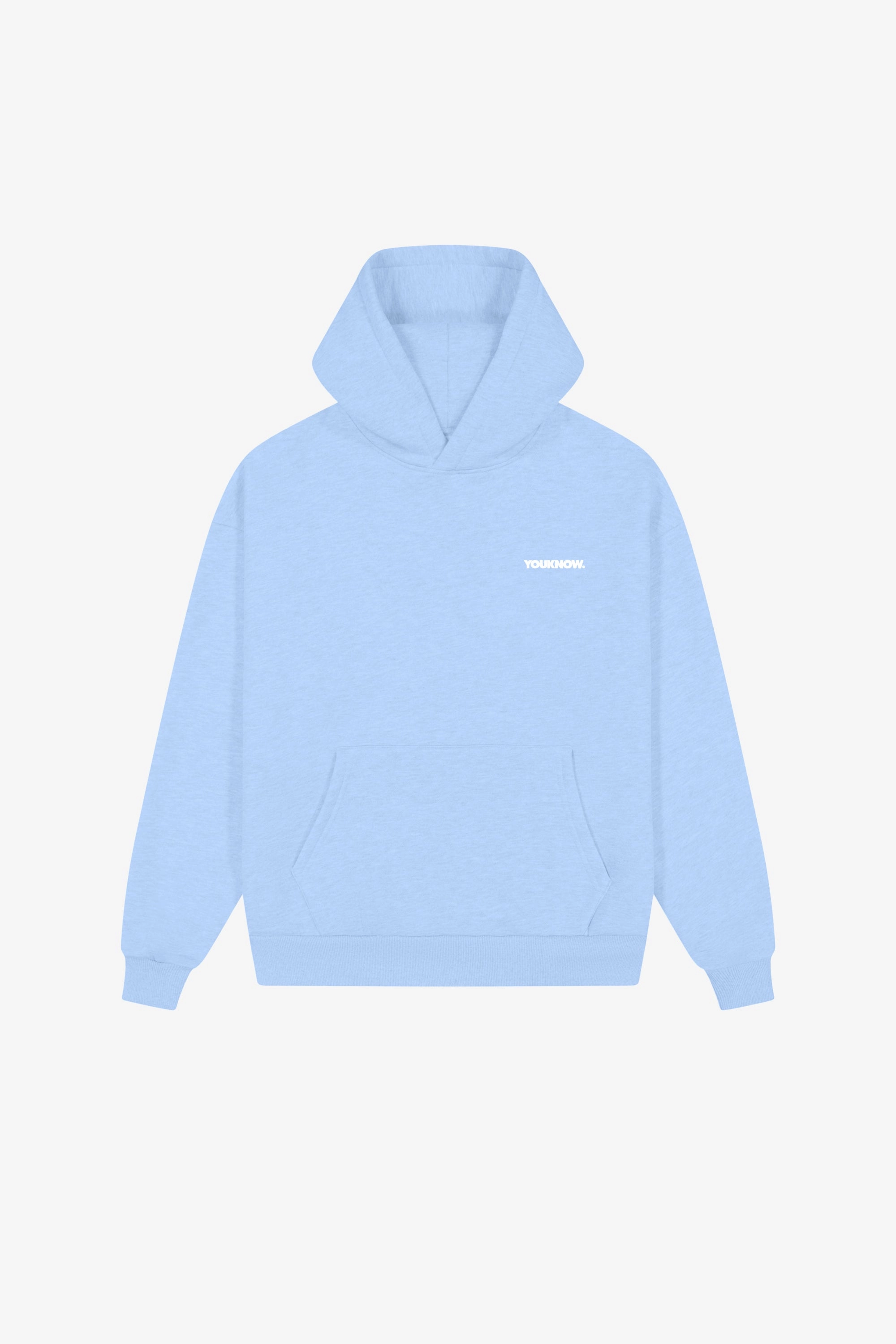 Core Standard Hoodie | Baby Blue hooded feature Spring clothing