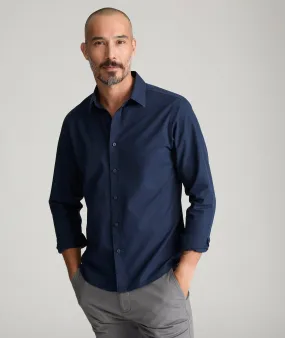 Wrinkle-Free Castello Shirt Mesh Insert Abstract art