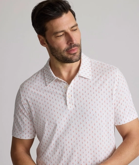 Minimalist Look Stylish Vibe Printed Jersey Performance Polo