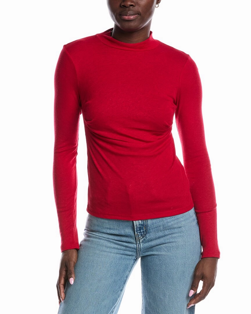 Project Social T Belle Baby Rib Mock Neck Top Effortless Fashion