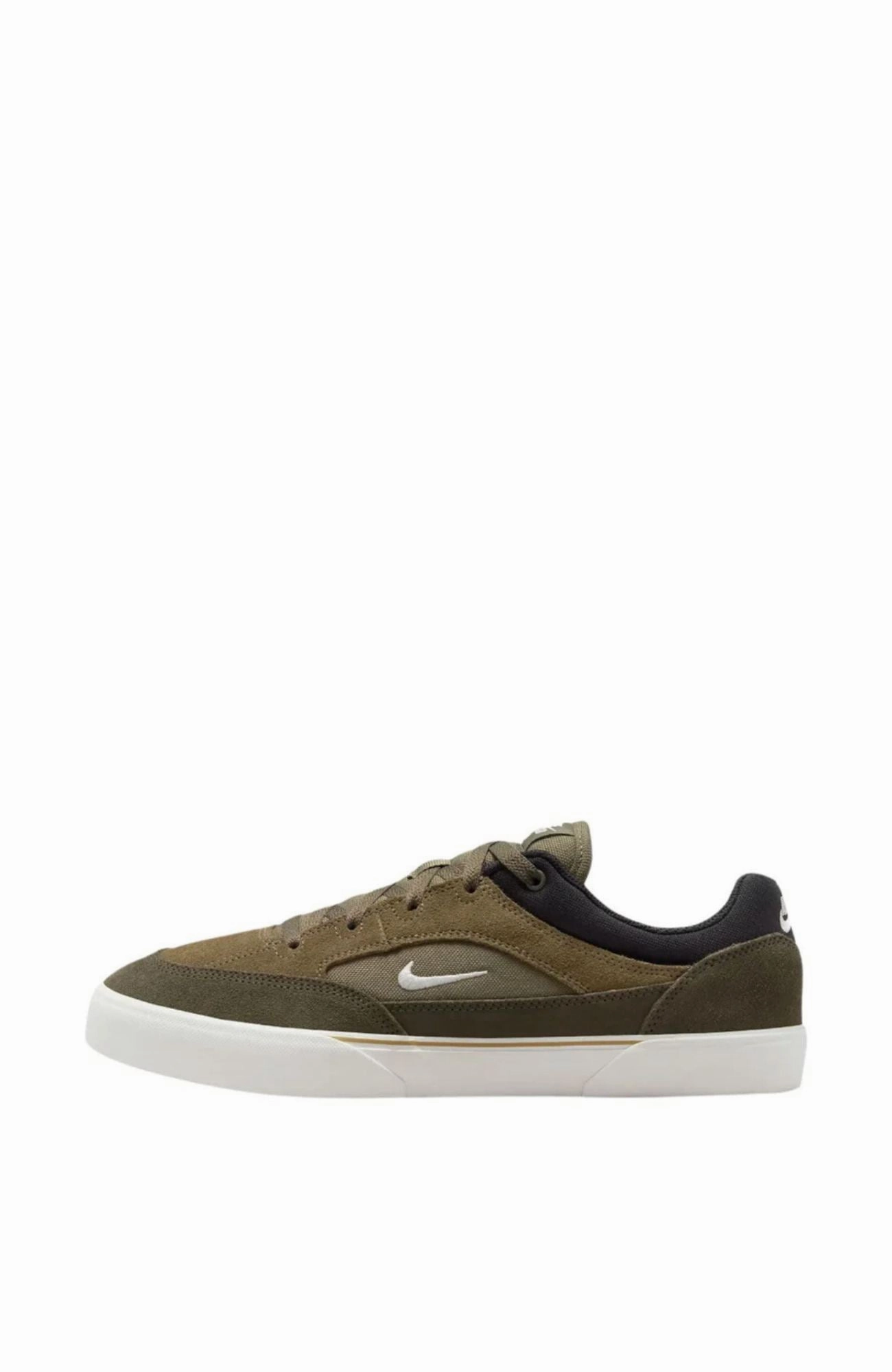 Nike SB Malor Medium Olive Sail Cargo Khaki Black Elastic Lacing System