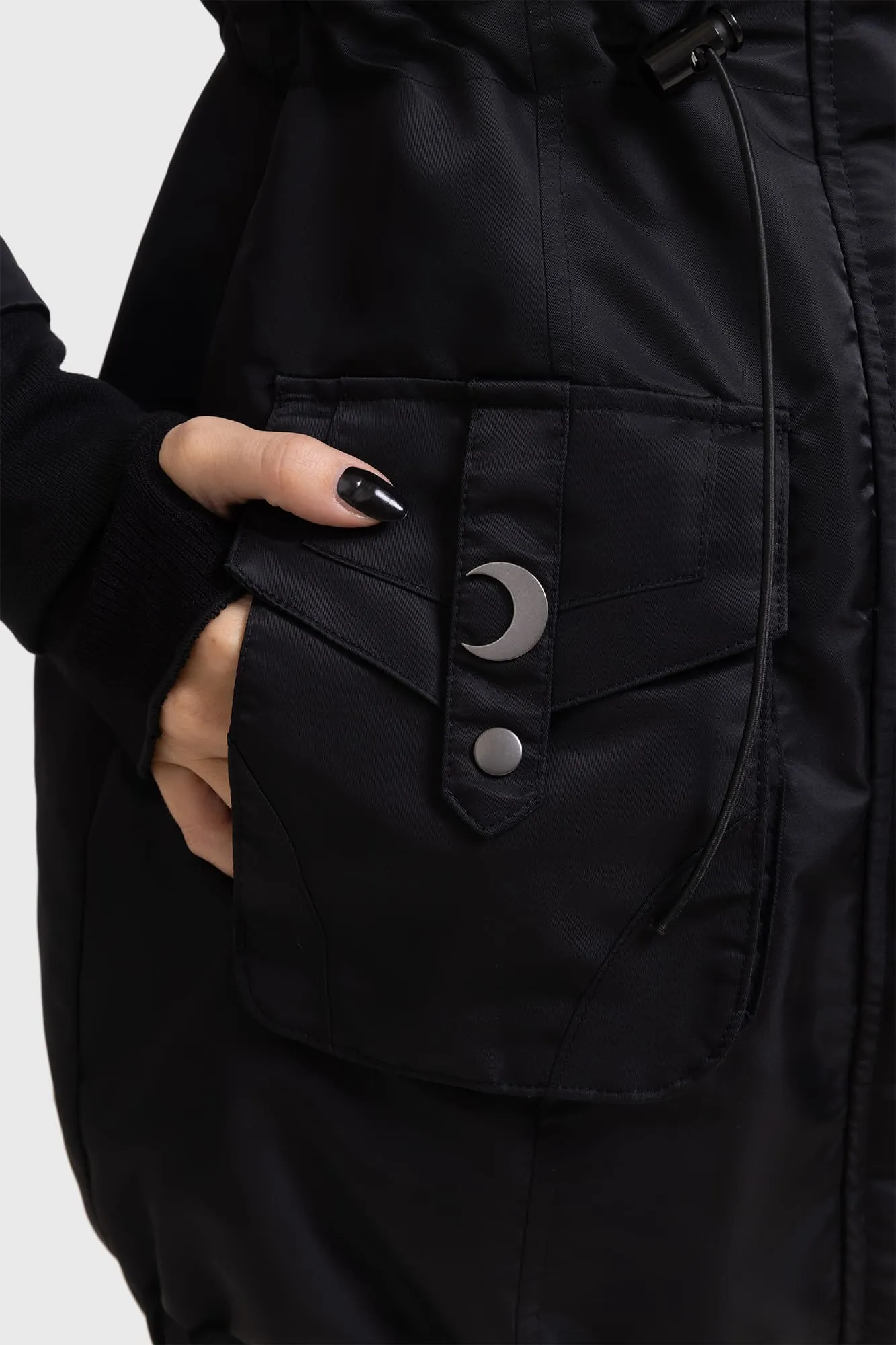 Lunar Eclipse Parka Jacket Seamless Shoulder Construction