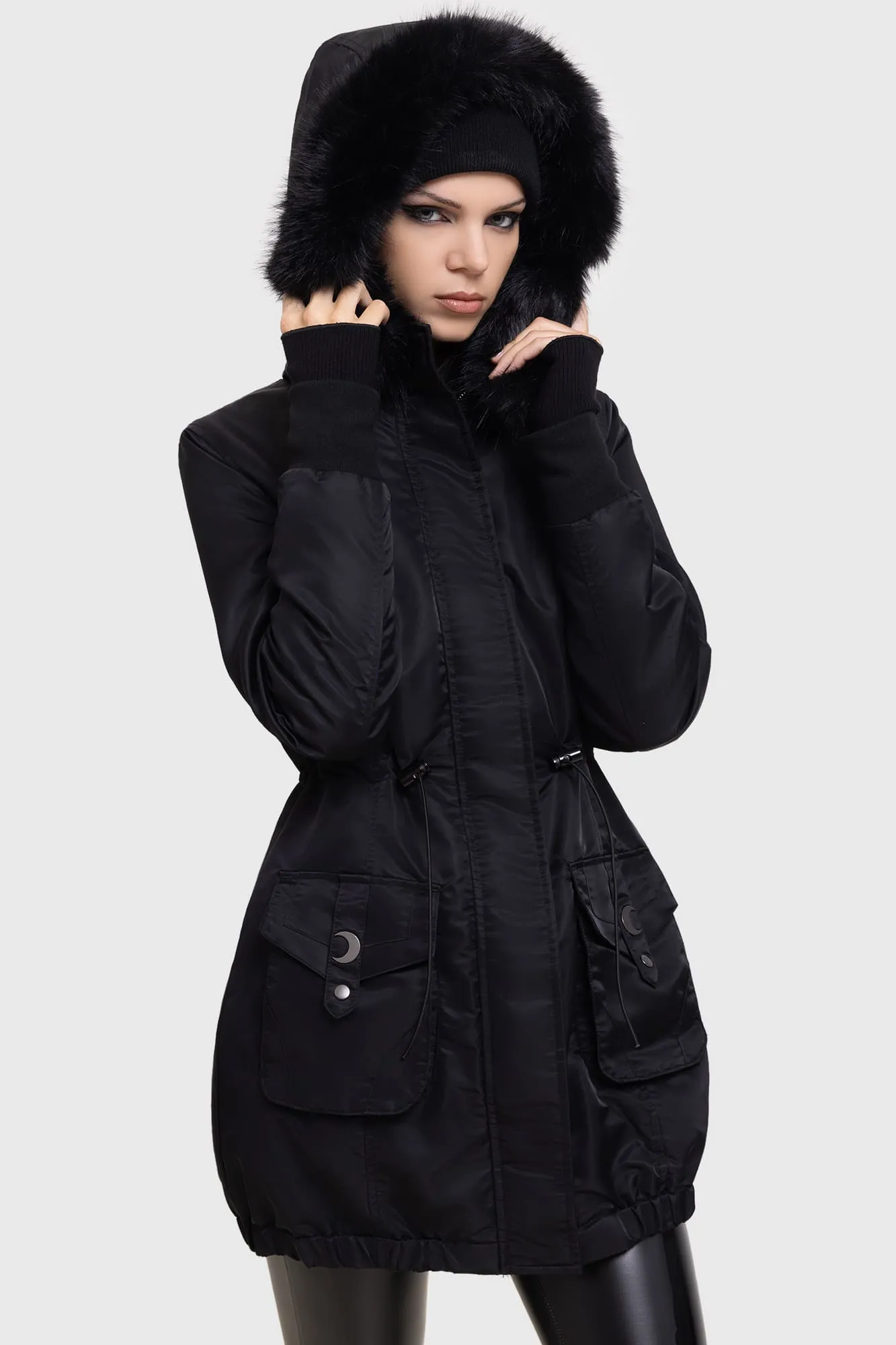 Ergonomic Sleeve Shaping Lunar Eclipse Parka Jacket
