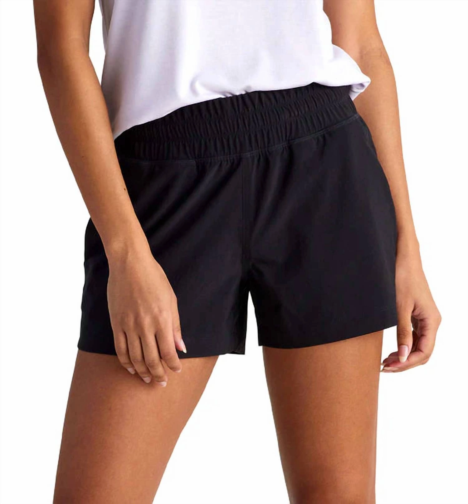 Pull-On Breeze Short In Black odor - absorbing Gentle On Skin
