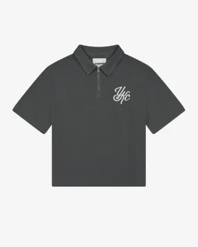 QUARTER ZIP POLO | Grey HeatResistantMaterial