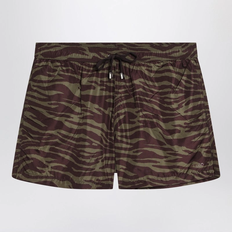 The Attico Women's Zebra Shorts In / Nylon Playful Look colorfast
