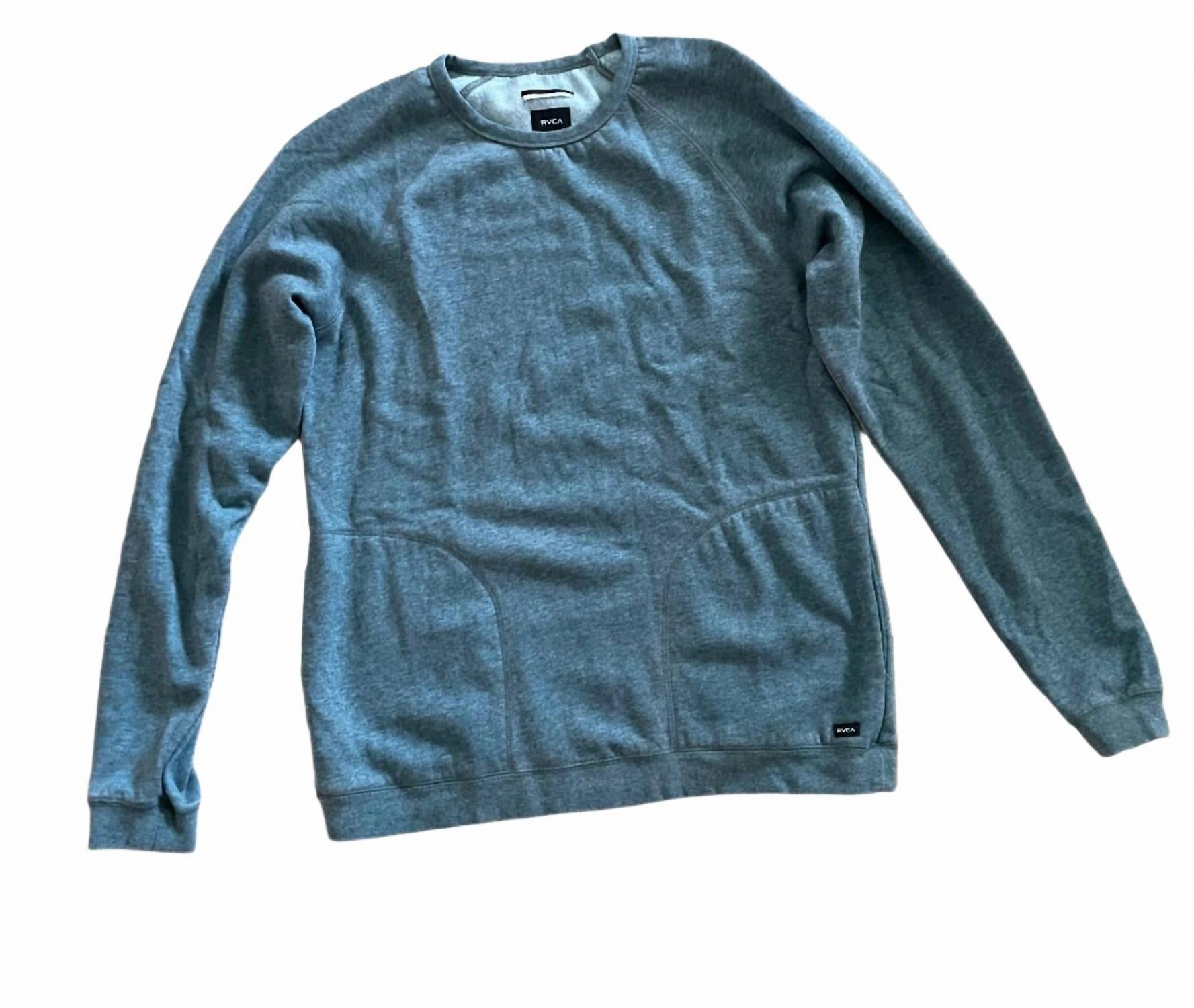Cozy Basics Casual Outfit Men's All Day Crew Neck Sweatshirt In Grey Noise