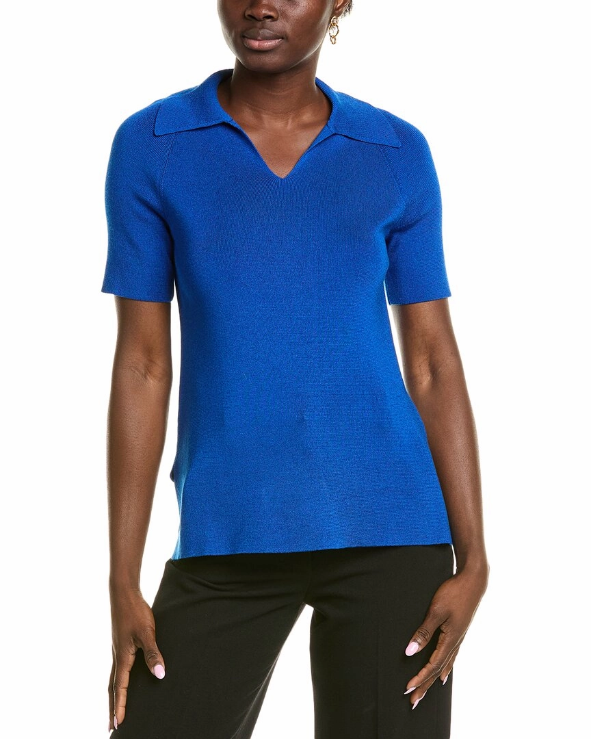 Lafayette 148 New York Polo Sweater Soft Texture