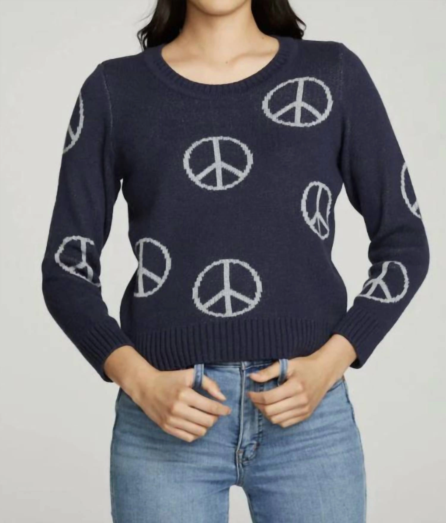 "all Over Peace" Instaria Sweater In Avalon Winter Fashion Must-Have Versatile Outfit