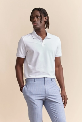 Hygroscopic Threads Sweat Absorbing Polo with detail at collar
