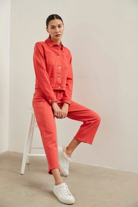 Picnic Style Creative Look Minimalist Style Neutral design Urban crop straight jean