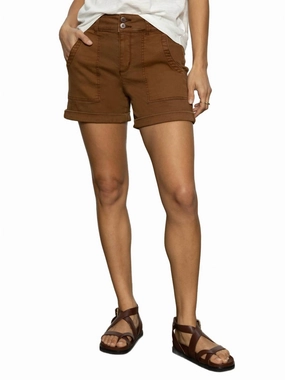 warm tones Tear Resistant Weave Renegade Shorts In Sepia