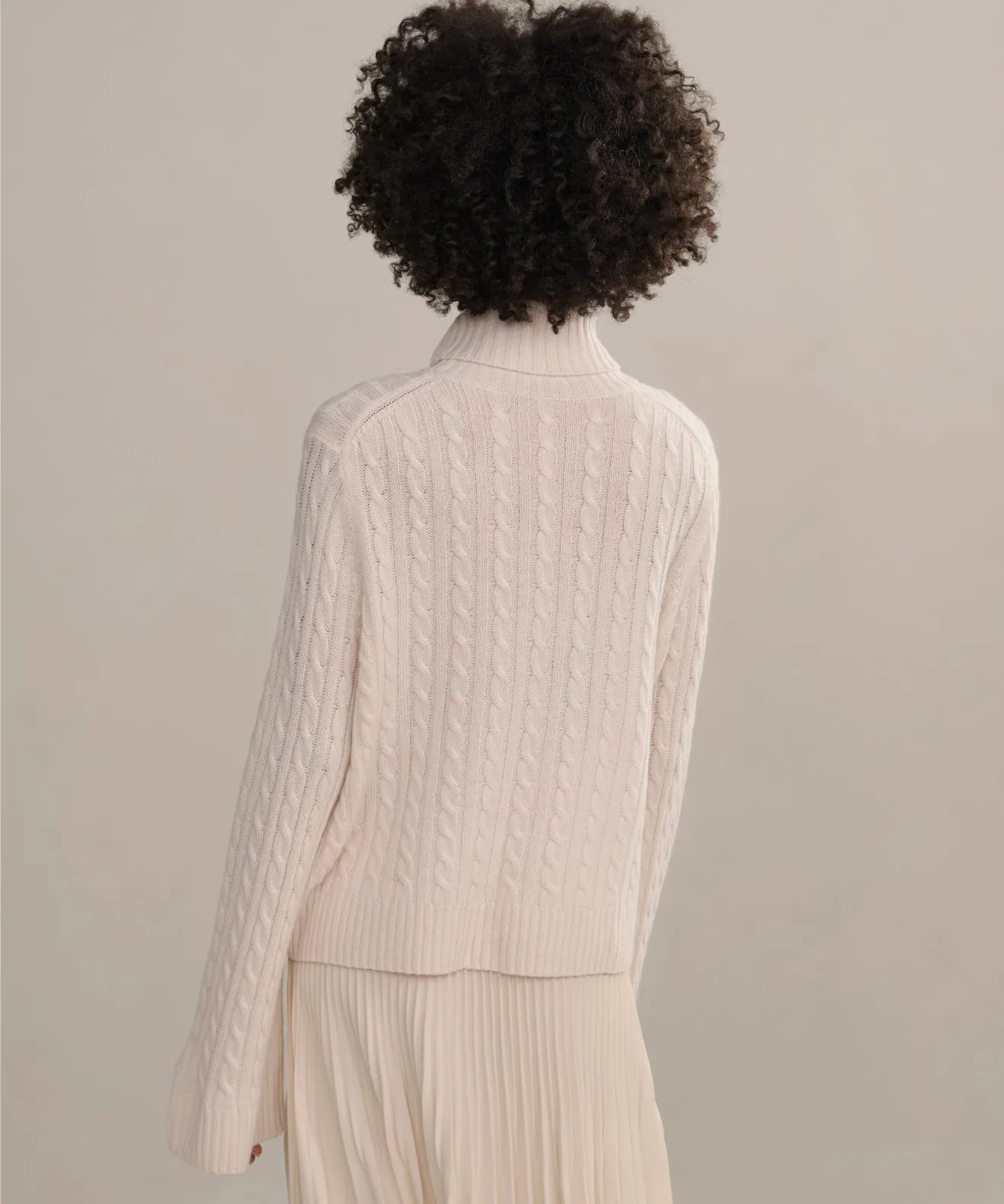 Cable Nell Turtleneck Office Layer Urban Ready