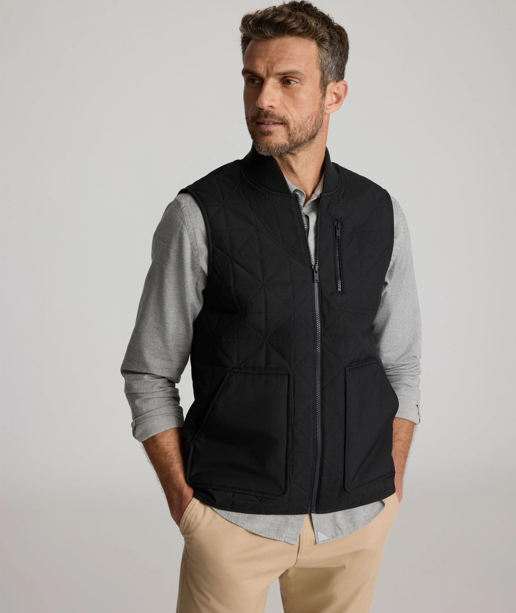 Quilted City Vest Compact Design