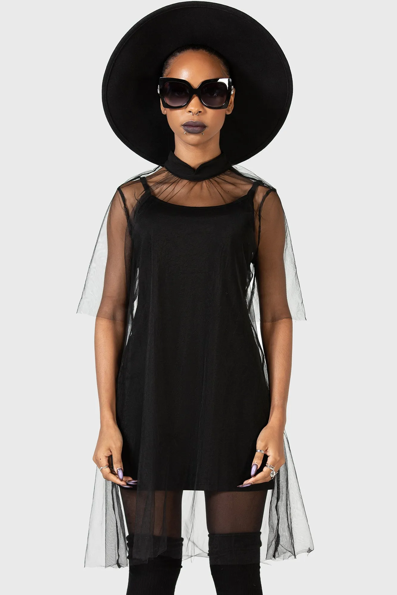 Ravaged Spirit Mini Dress All Day Look AntiStaticMaterial