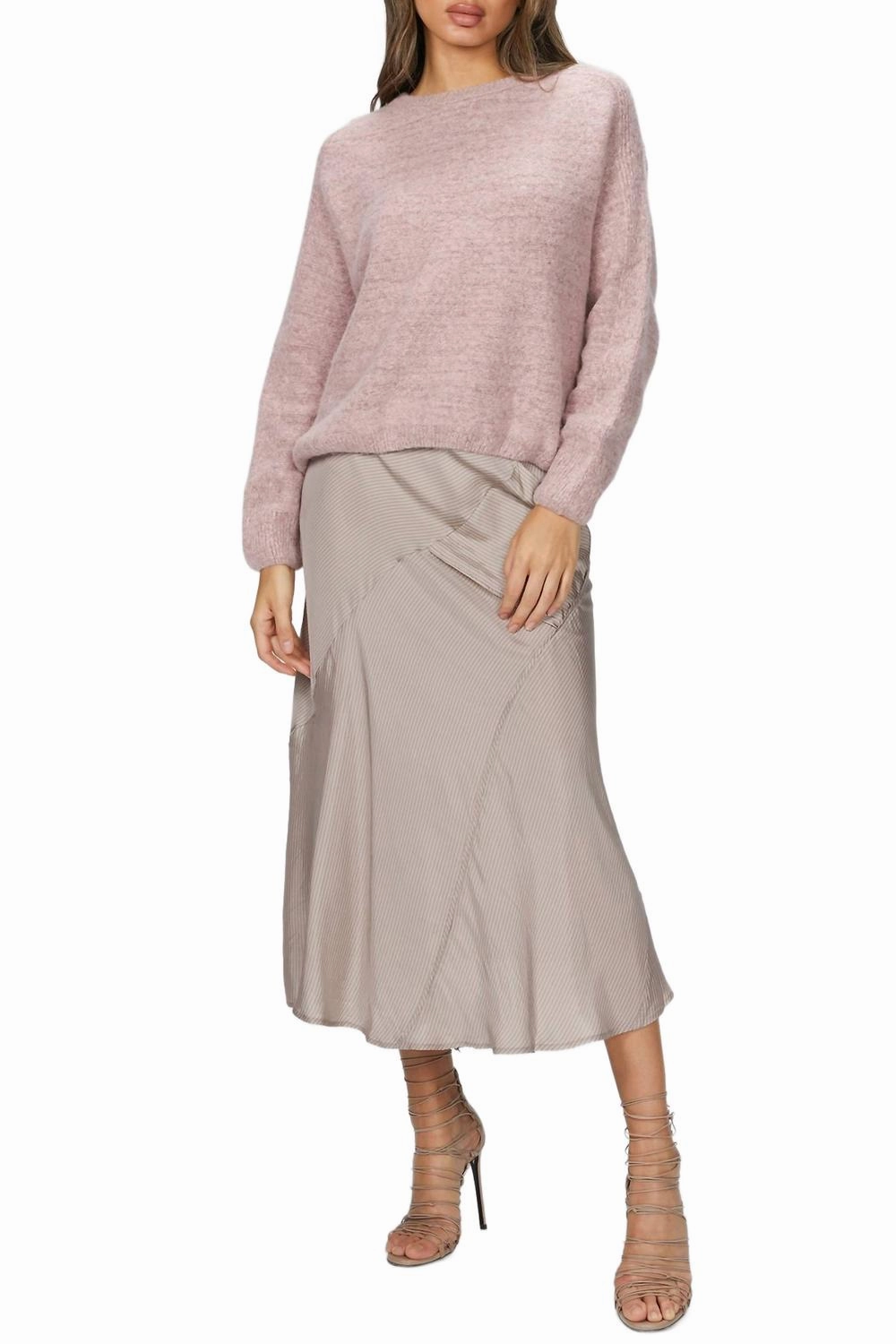 Cozy Vibes Rebel Sweater In Powder