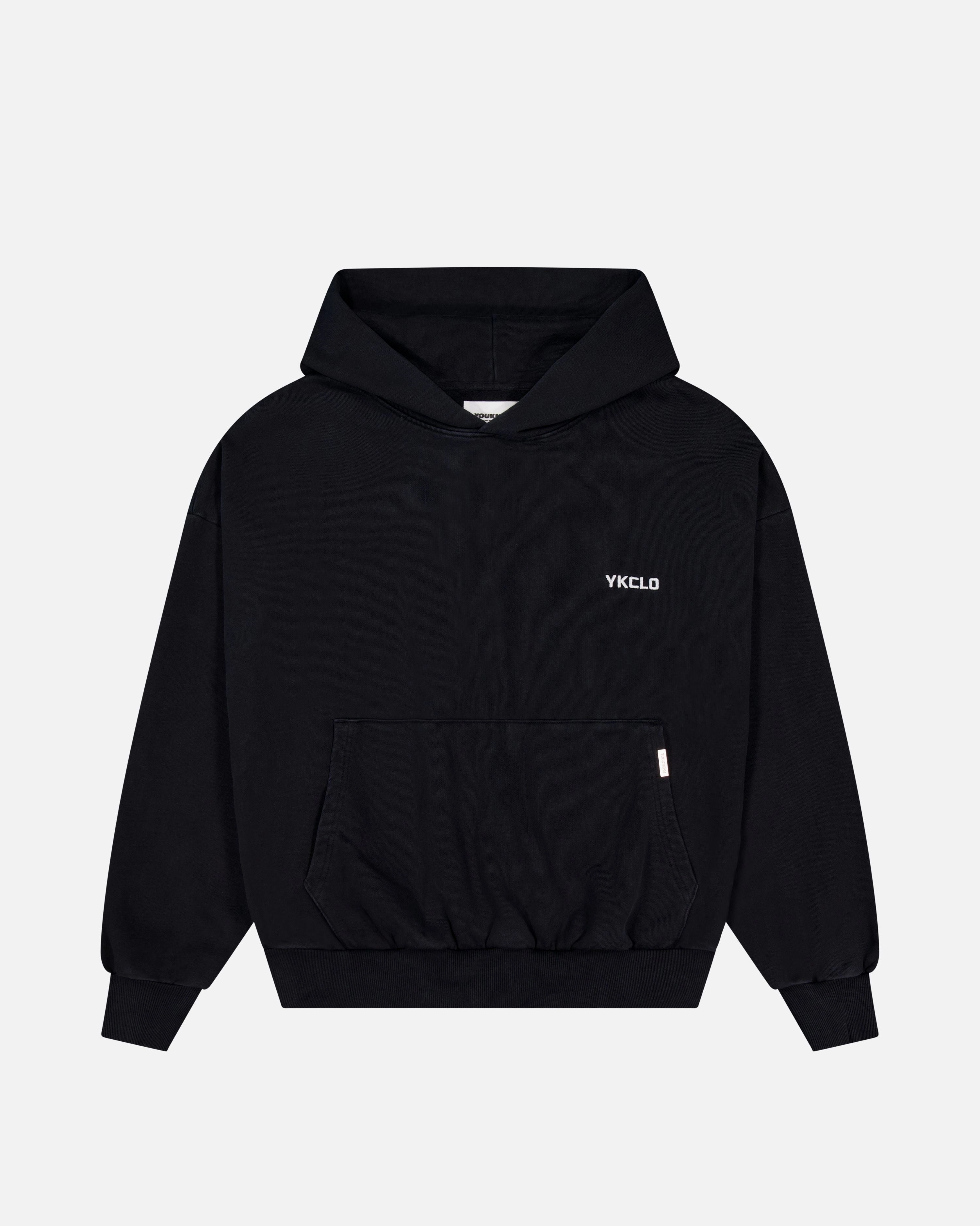 Recon Hoodie | Washed Black Hip Hop Fashion Spiritual wear