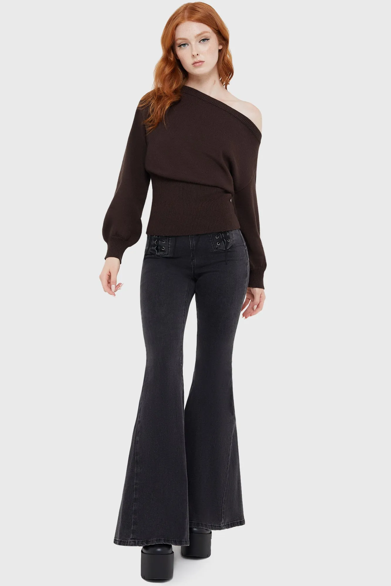 Eldritch Top [BROWN] Breathable Mesh Panels