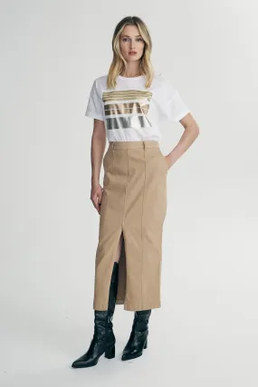 Long skirt with front slit Fashion Week Ready