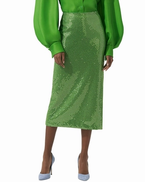 Carolina Herrera Embellished Midi Skirt Daily Fashion