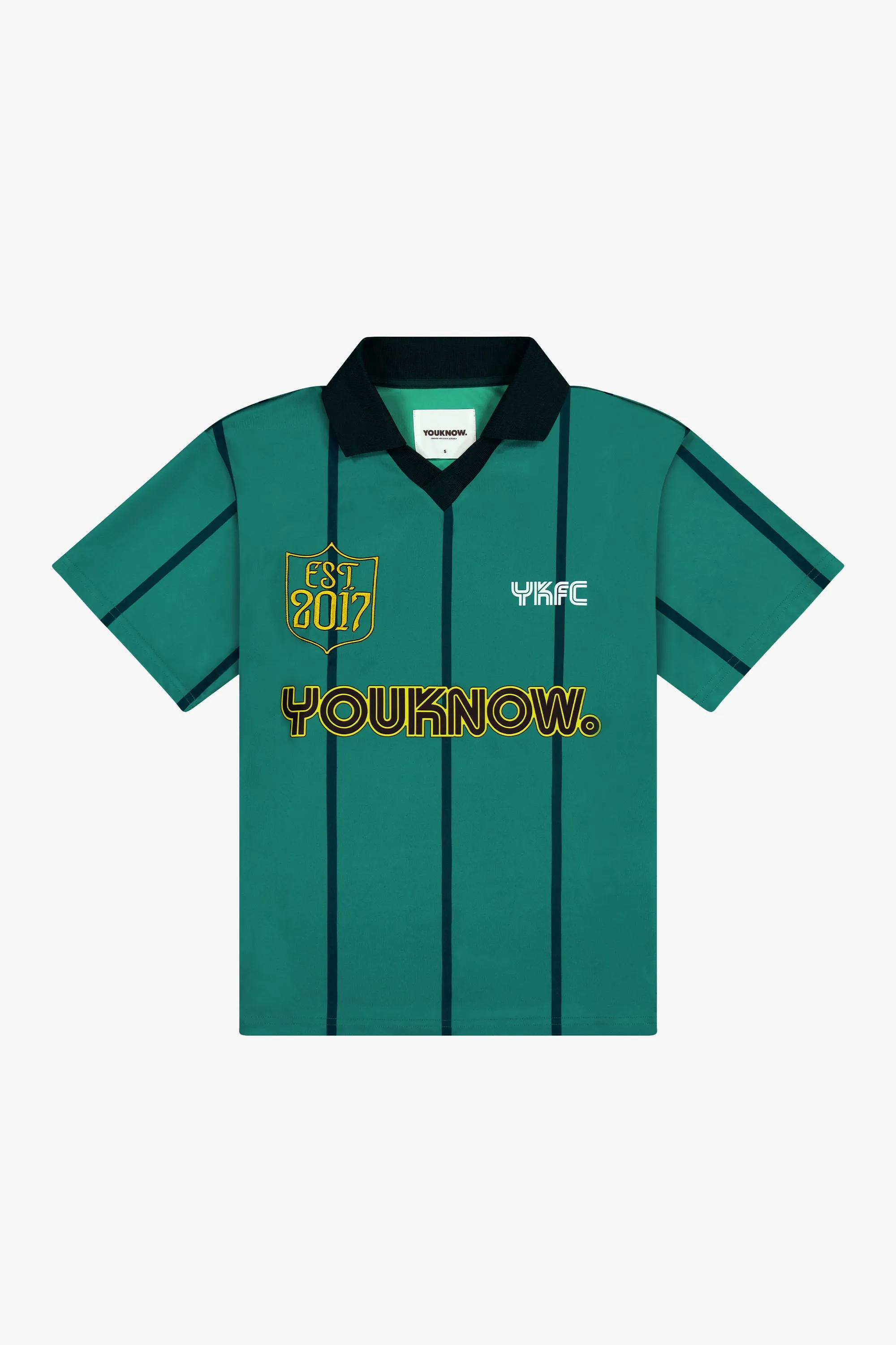 Short Sleeve Football Jersey | Green Stripe Top Rated Breathable Fit Wear