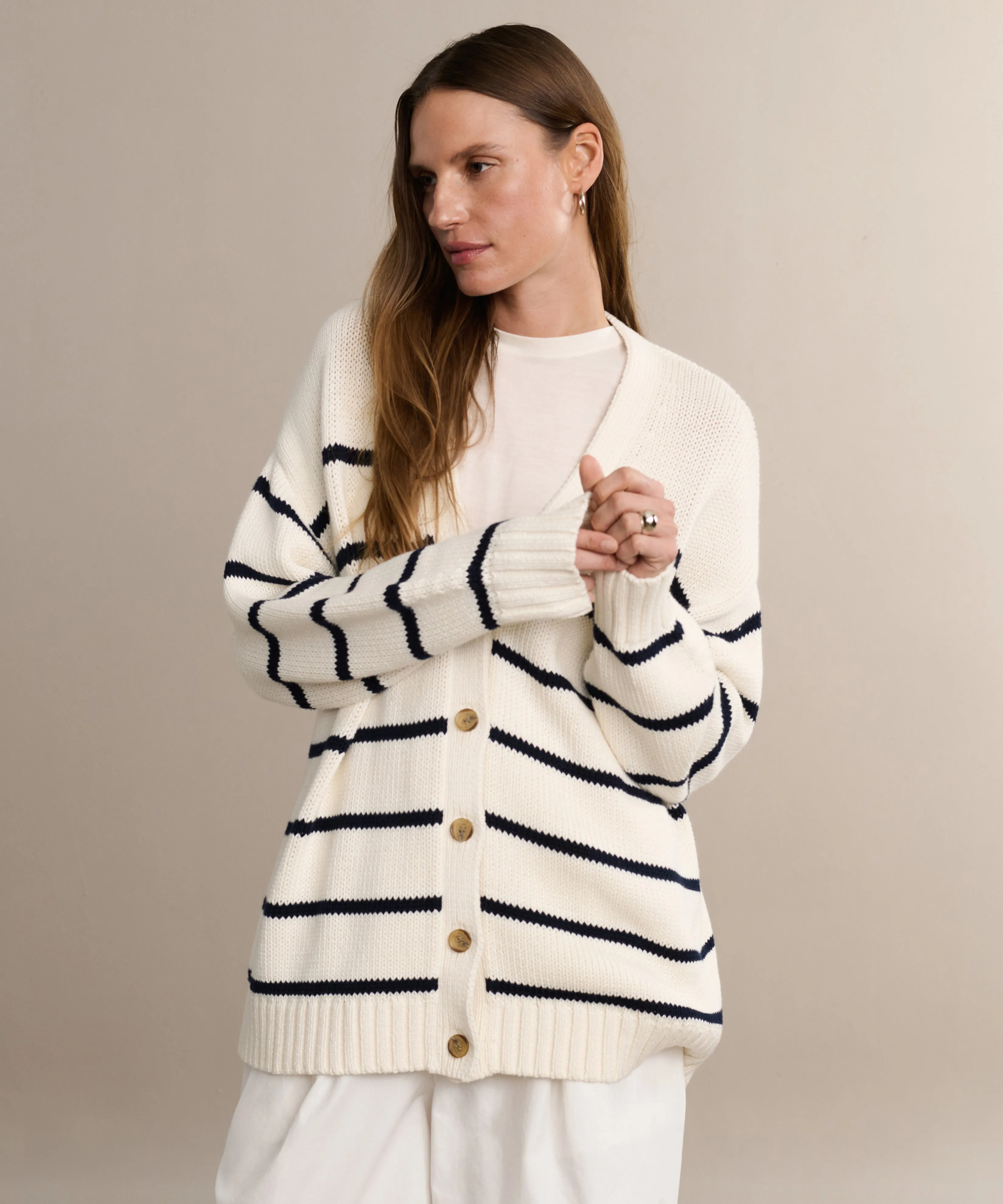 Chloe Cardigan Street Fashion FrictionReduced Sleeve Construction