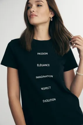 Regular fit printed t-shirt Premium Cotton Blend Ribbed Collar Design