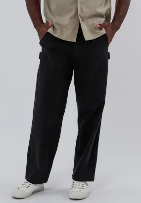 WORK WEAR C PANTS BLACK Utility Ready Slimline Fit