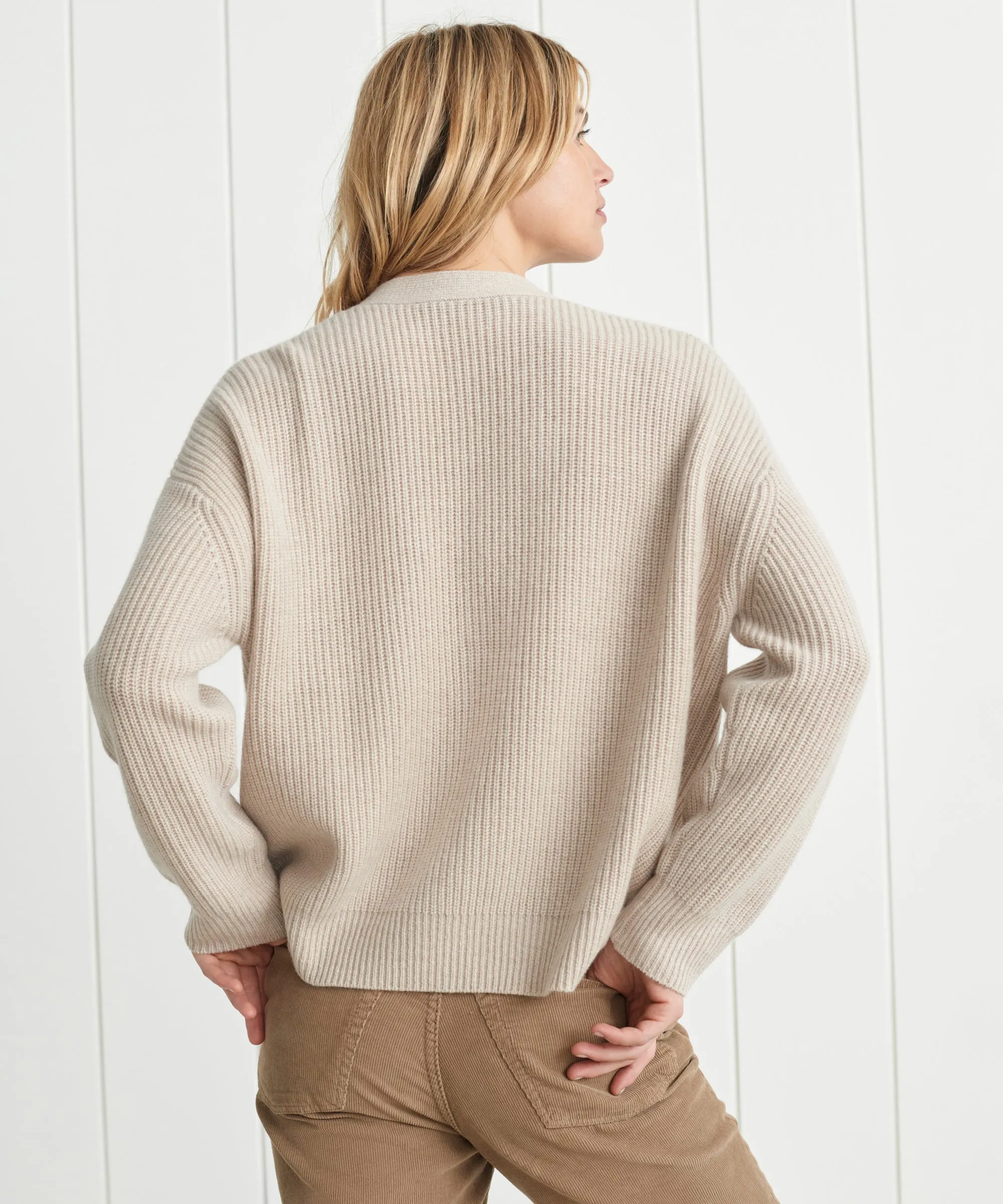 windy days LowImpact Processing Cropped Cashmere Cocoon Cardigan