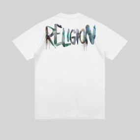 Relaxed and Comfy REL WATERCOLOUR T-SHIRT WHITE
