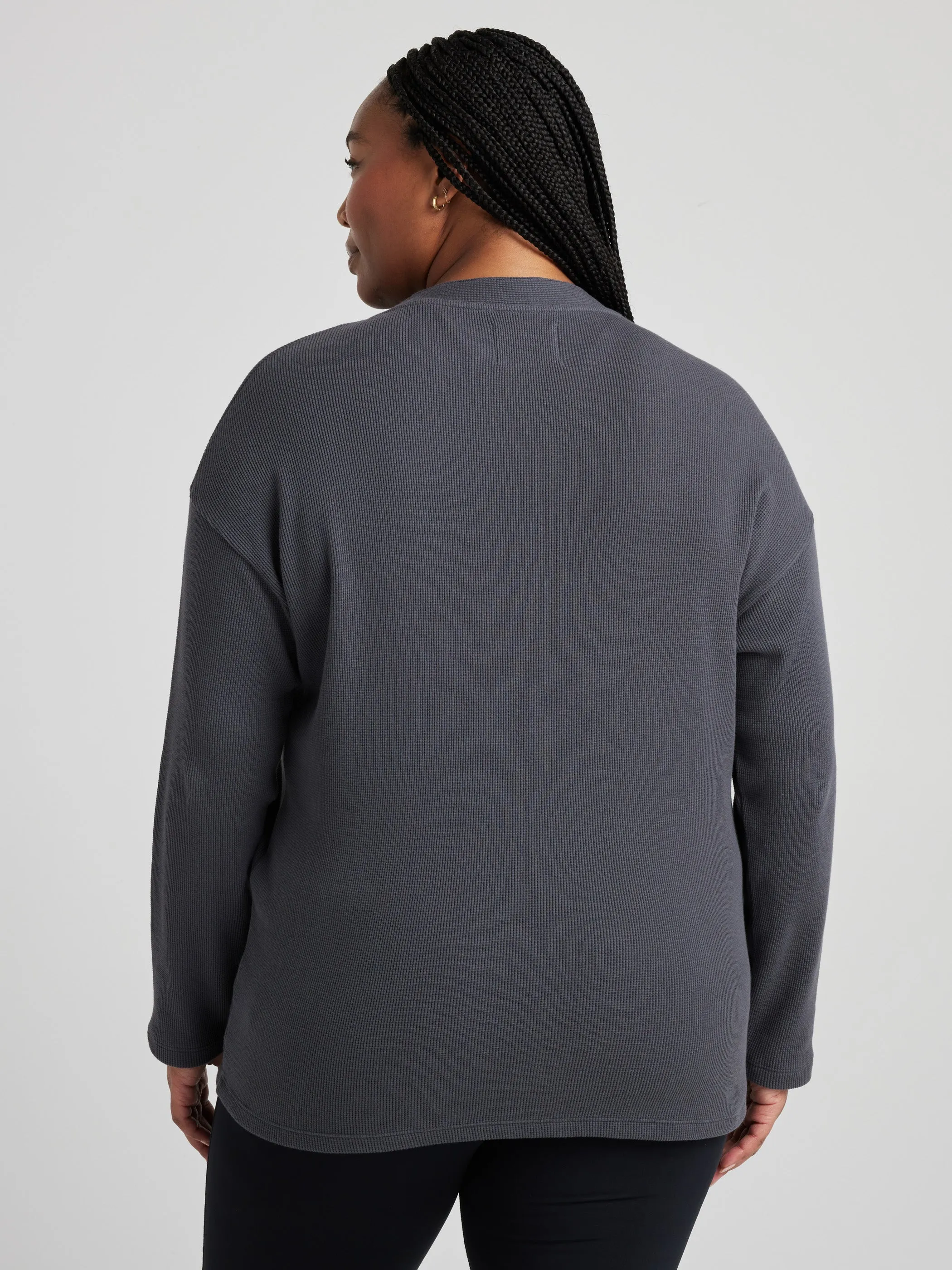 Minimal Fashion Fall Vibes Relaxed Cardigan - Charcoal