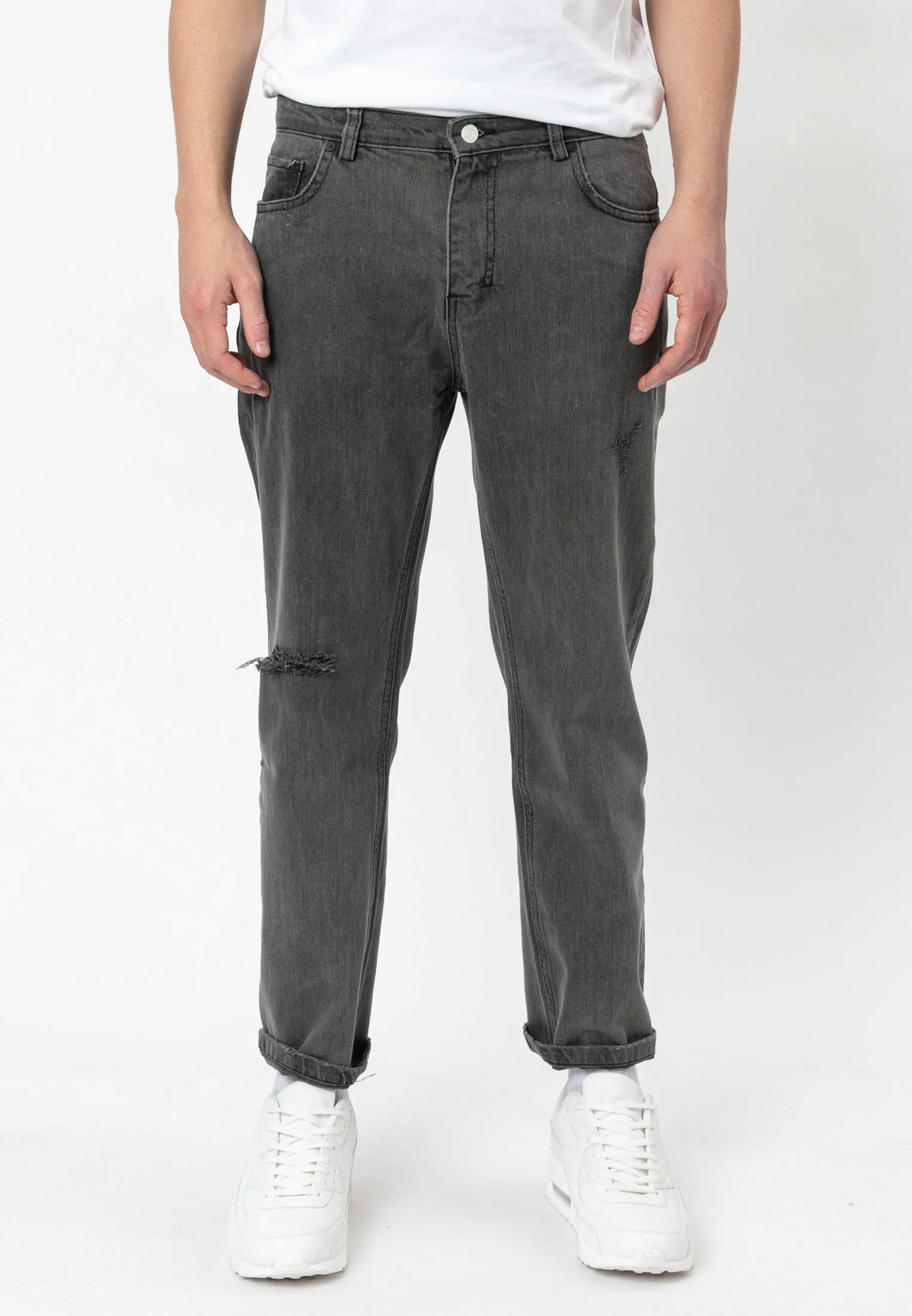 Outdoor Friendly Modern Relaxed KICK JEANS BLACK TRAIL
