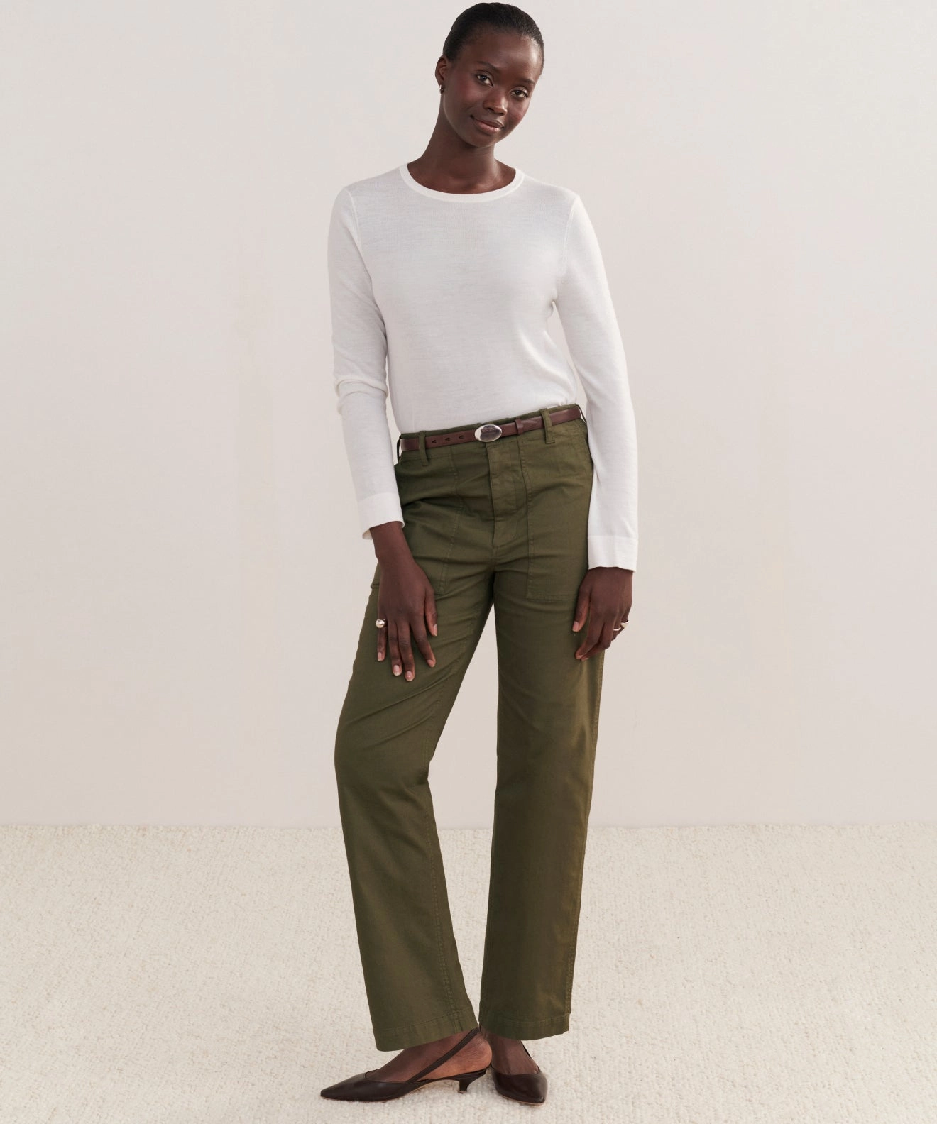 Relaxed Army Pant Stretchy Waist