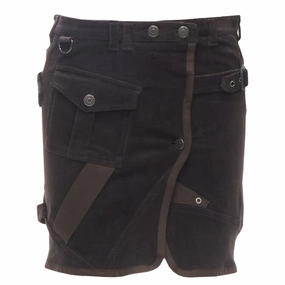 Burberry London corduroy mini skirt Ventilated Slits