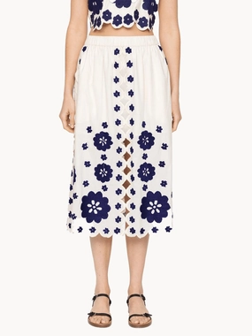 Chill Look Catrine Skirt In Blue
