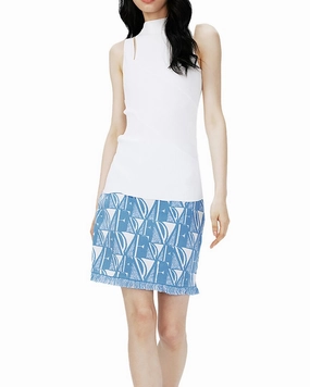 Diane von Furstenberg Alejandra Mini Skirt Maximalist look Elastic hem