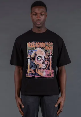 RELIGION ROCKING T-SHIRT BLACK teenagers'