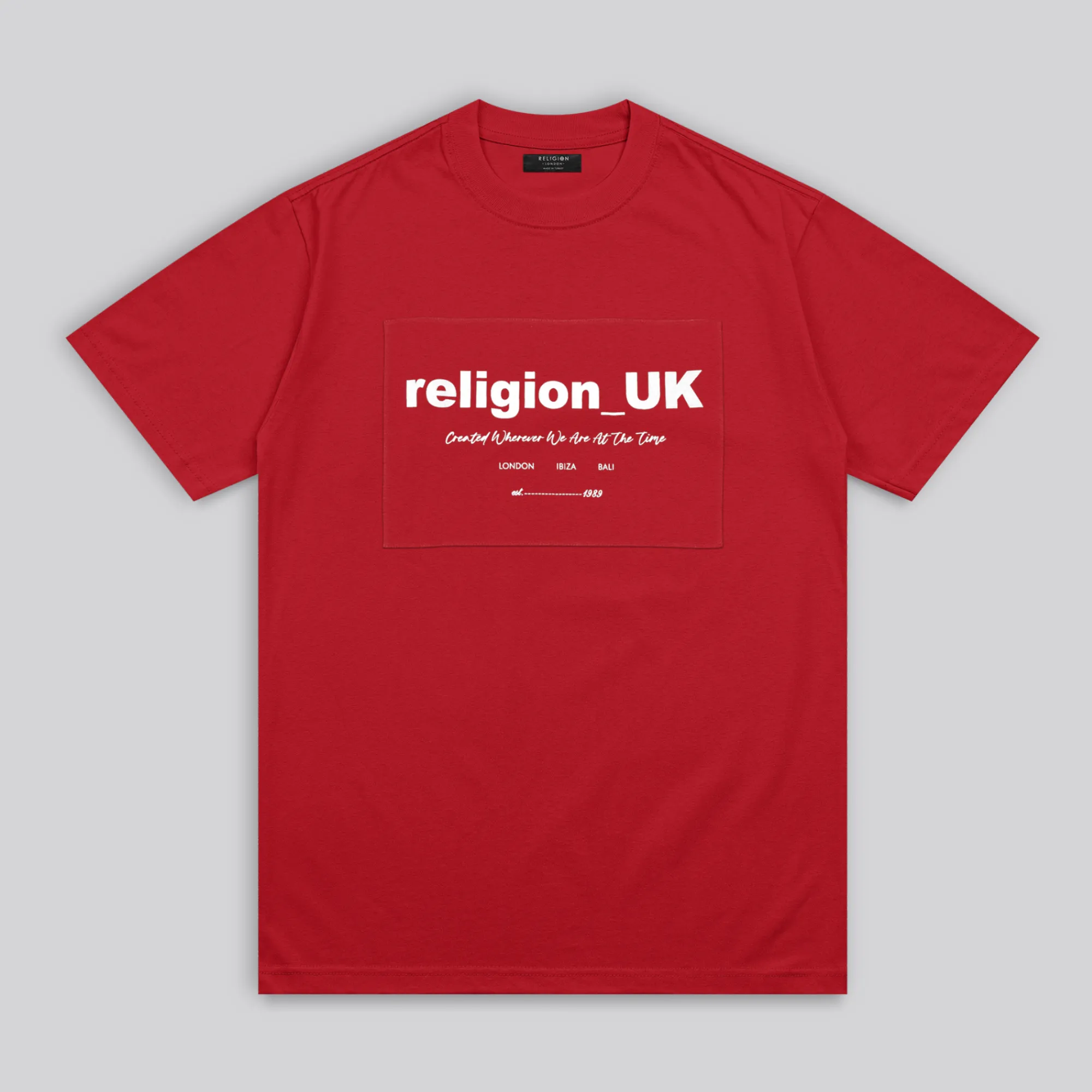 Everyday apparel RELIGION UK T-SHIRT BRIGHT RED