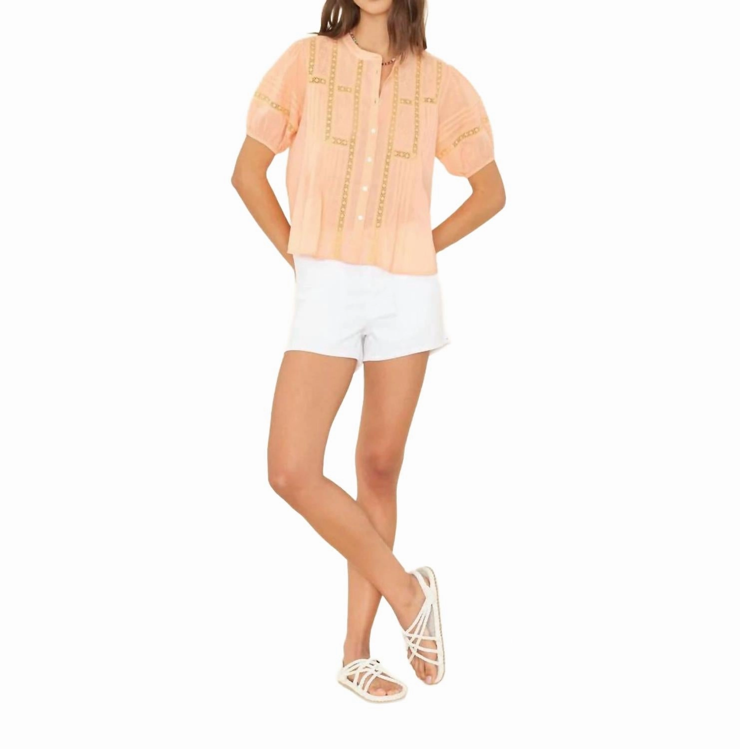 Renner Short In White Stain-Resistant