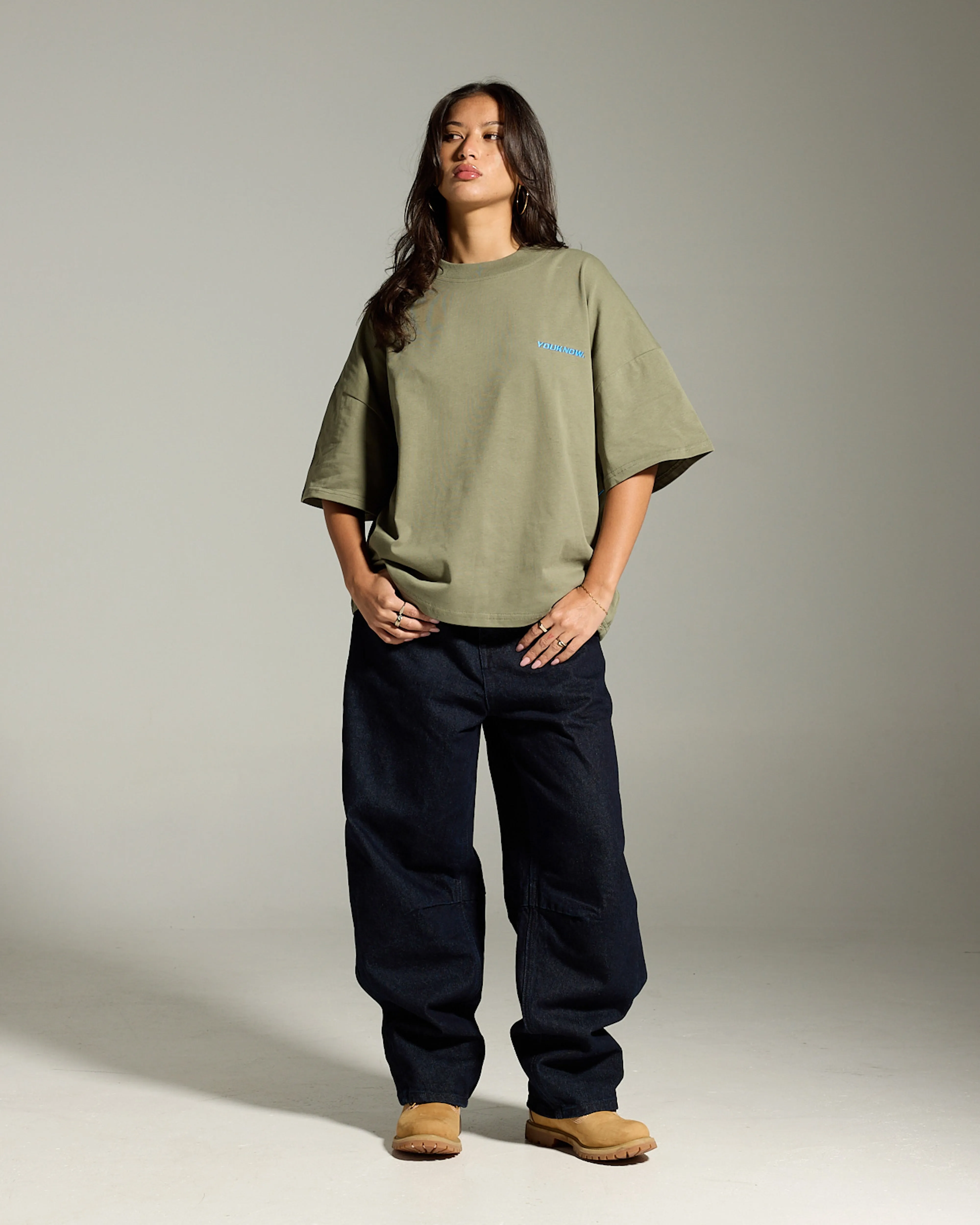 Outline Icon Tee | Pistachio Eco Friendly Fabric