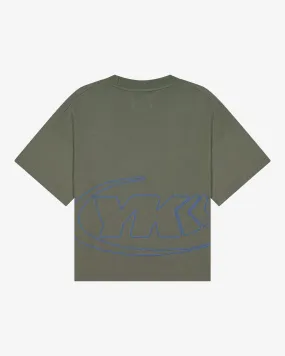 Flexible Neckband TemperatureRegulating Outline Icon Tee | Pistachio