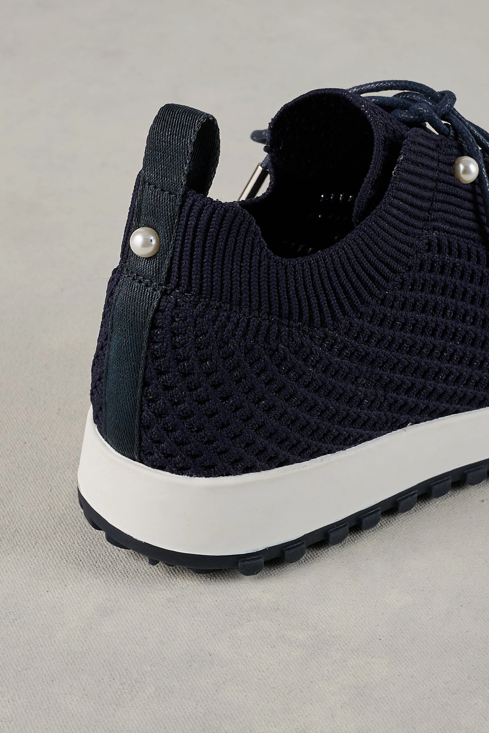 Perla Knit Sneaker - Navy Eco Materials Smart Stylewear