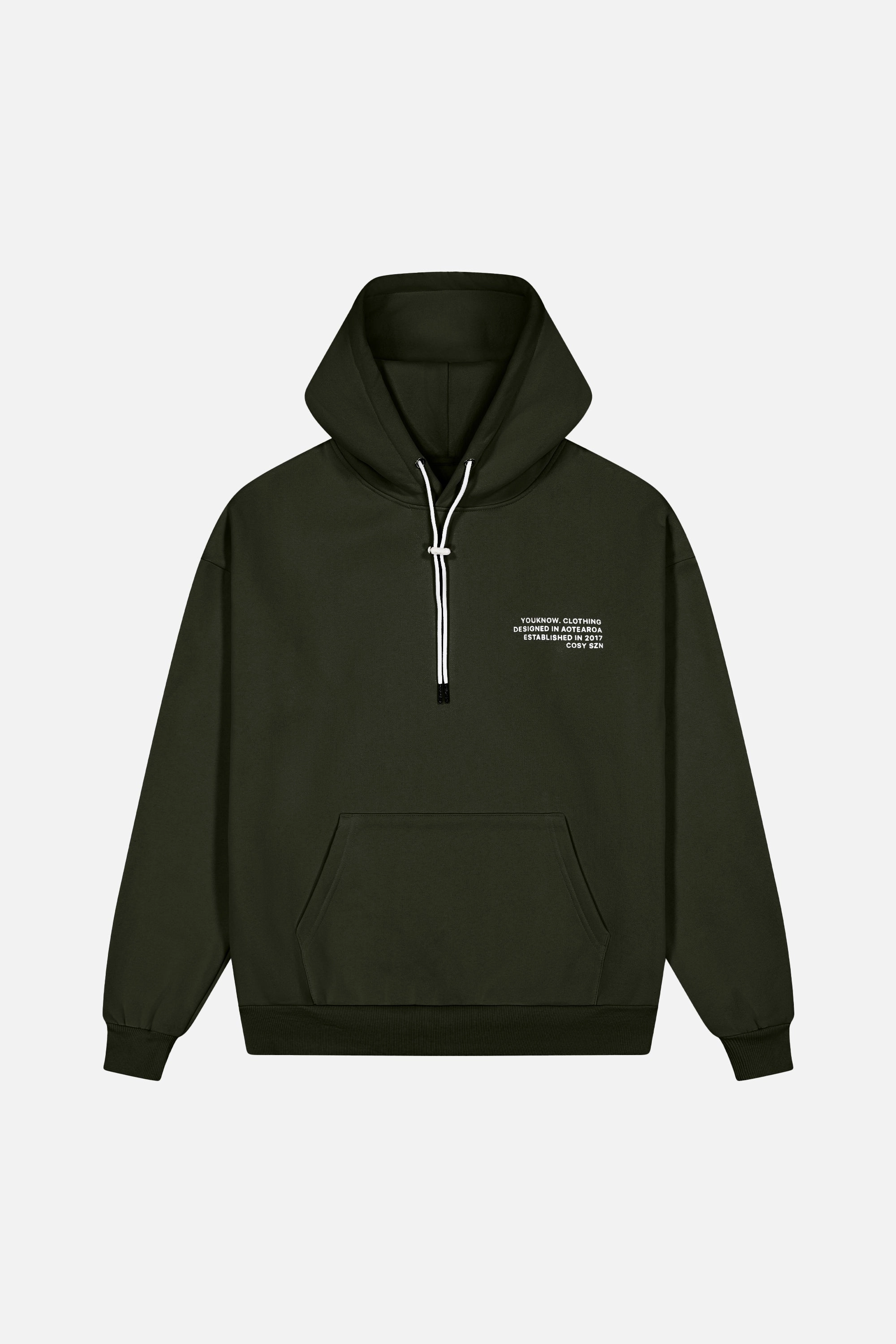 Cosyszn Hoodie | Olive Coffee Run Durable Zippers