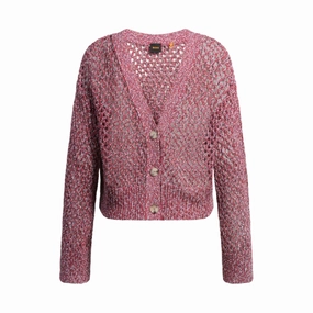 Reversible cardigan with open structure Eco Conscious Processing Breathable wear