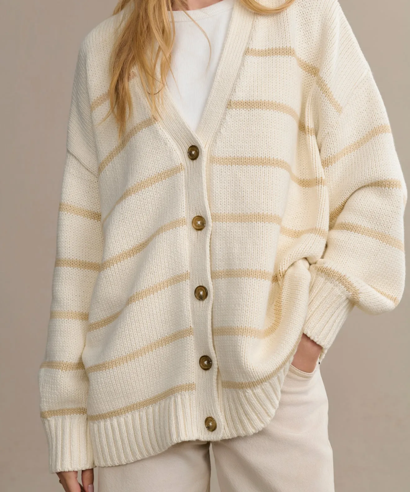 Chloe Cardigan Relaxed Cut Functional Style