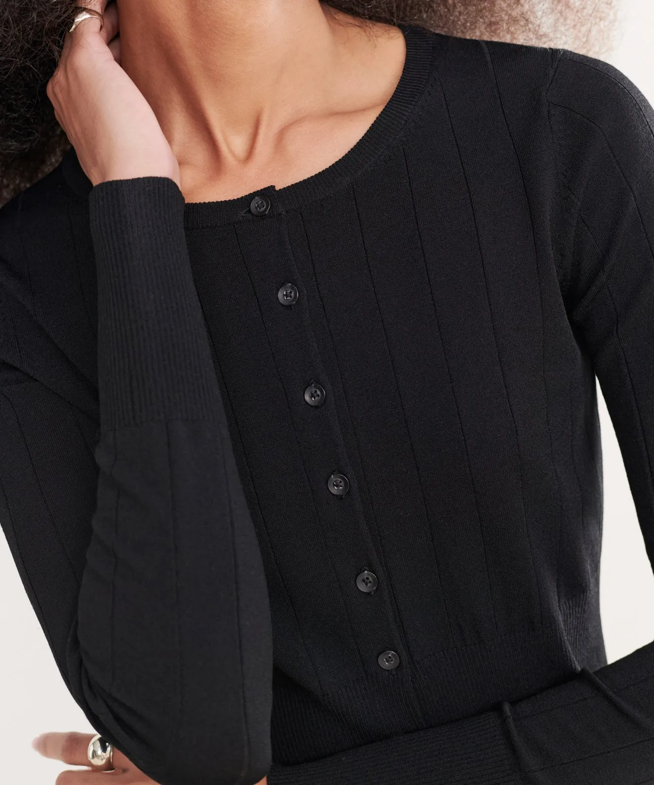 Ribbed Finley Cardigan UVProtective Layer