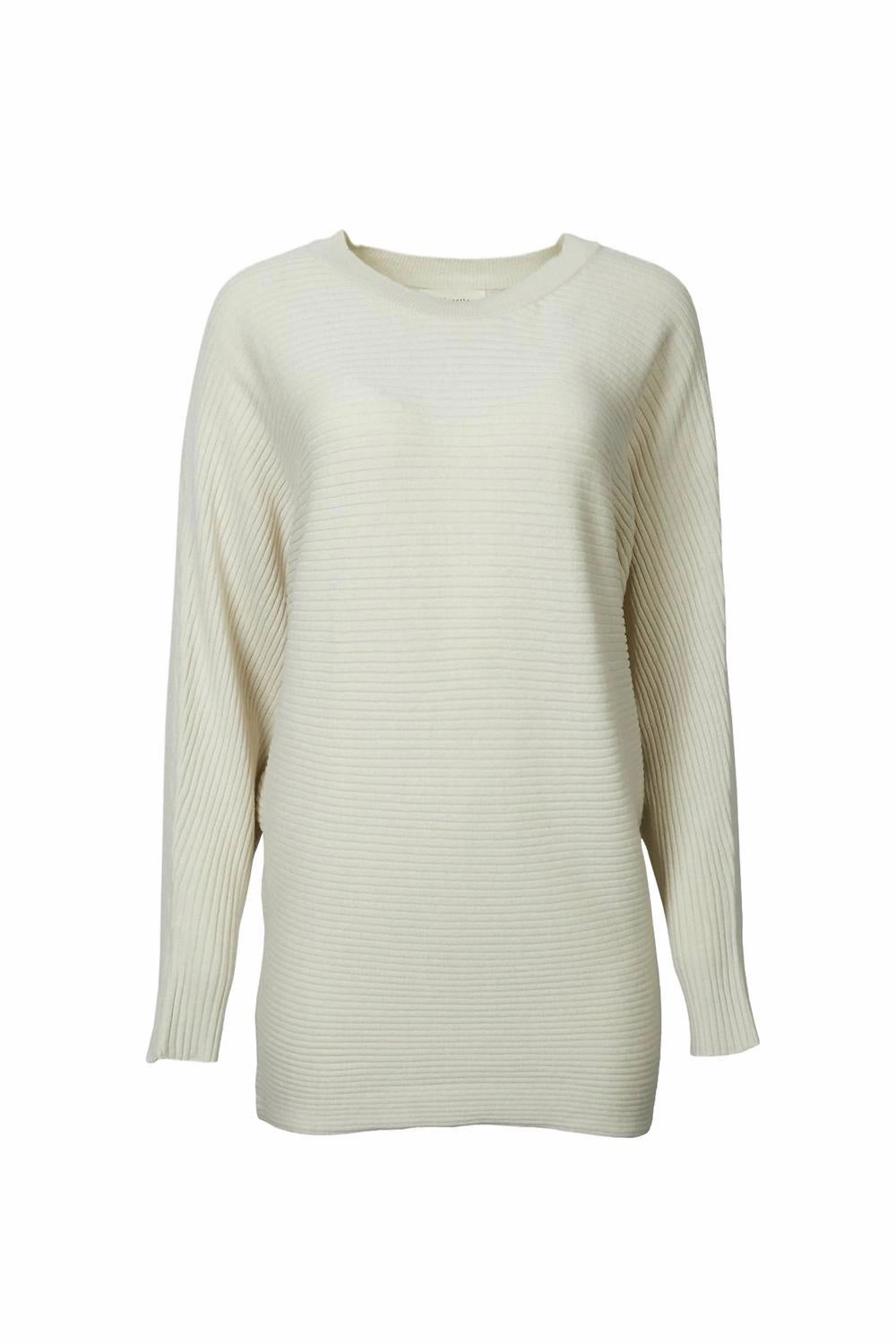 Cold-Weather Essential Effortless Warmth Ribbed Cotton-Blend Oversized Sweater In Pale Beige