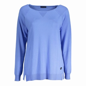 Curved Hemline Windproof Weave North Sails Cotton Women's Sweater